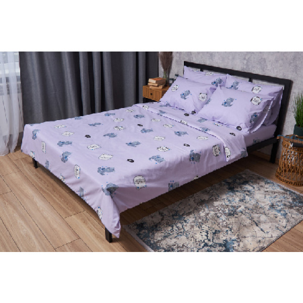 Фото - Комплект постільної білизни Moon&Star Бязь Gold Люкс Hello Kitty 175х210 (MS-820004031)