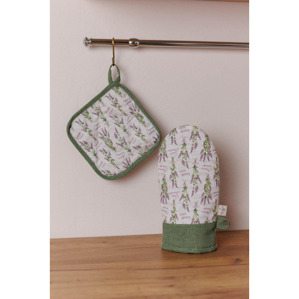 Фото - Прихватка Прованс Суцвіття лаванди 20х20 см (043207)