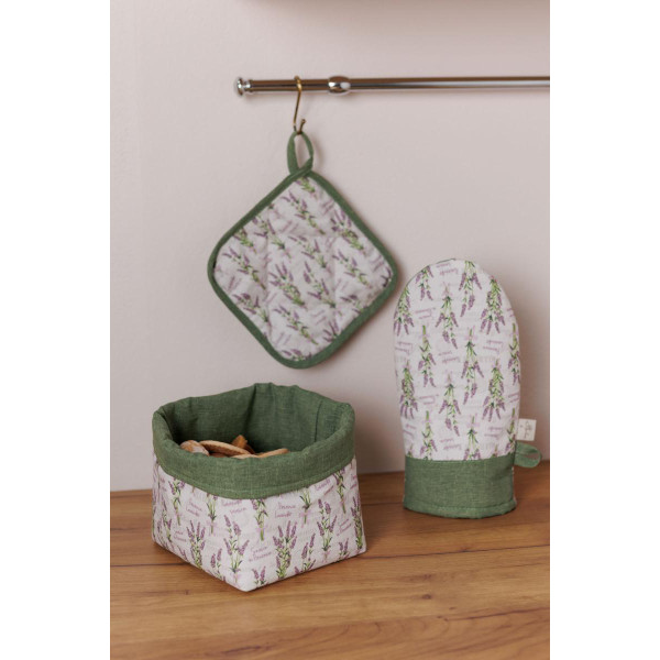 Фото - Прихватка Прованс Суцвіття лаванди 20х20 см (043207)