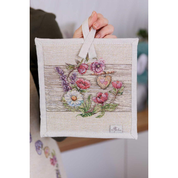 Фото - Прихватка Прованс Лавандовий садок 20х20 см (044188)