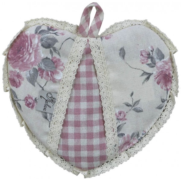 Фото - Прихватка Прованс 20х20 Серце "Bella" Троянди з мереживом (013525) Фото - Прихватка Прованс 20х20 Серце "Bella" Троянди з мереживом (013525)