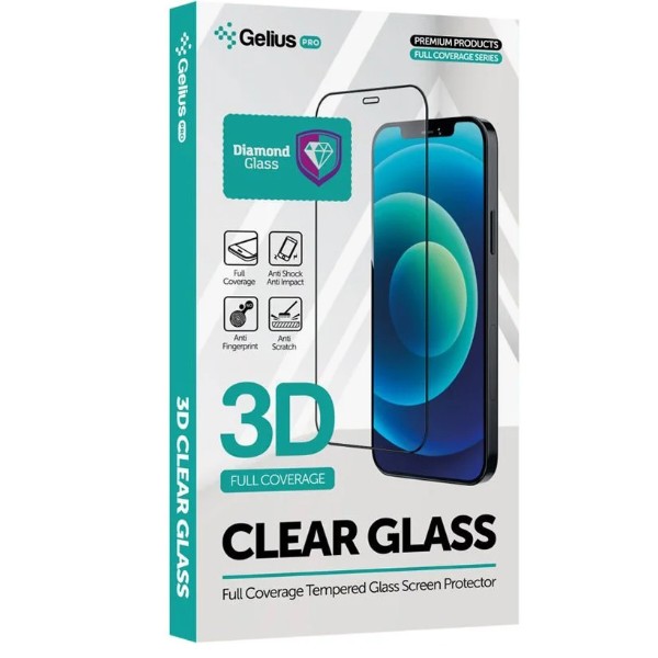 Фото - Захисне скло для смартфону Gelius Pro 3D Diamond for iPhone 12/12 Pro Black (99279)