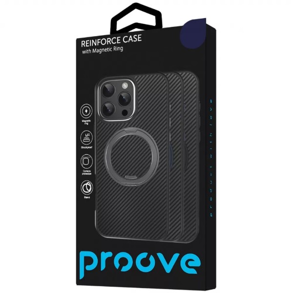 Фото - Чехол для смартфона Proove Reinforce Case with Magnetic Ring iPhone 14 Pro Max Blue (PCREIP14PM12)