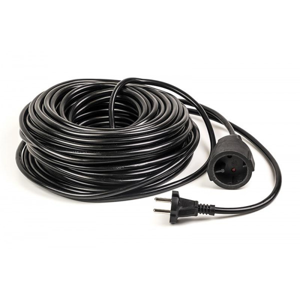 Фото - Подовжувач 220В PowerPlant JY-3021/30 (PPEA08M300S1) 1 розетка 30m Black