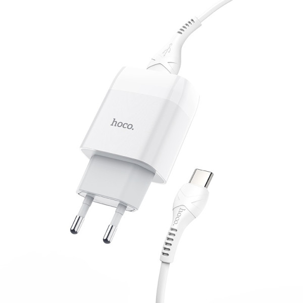 Фото - Сетевое зарядное устройство HOCO C72A 10.5W White (6931474713018)