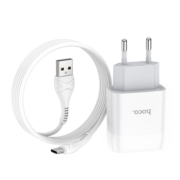 Фото - Сетевое зарядное устройство HOCO C72A 10.5W White (6931474713018)
