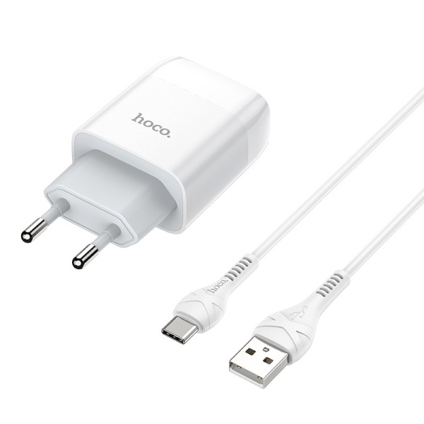 Фото - Сетевое зарядное устройство HOCO C72A 10.5W White (6931474713018)