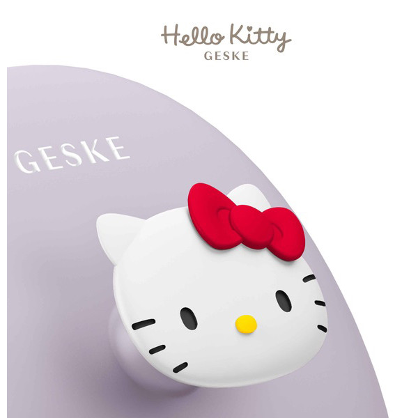 Фото - Щітка для чищення обличчя GESKE Facial Brush З в 1 by Hello Kitty фіолетовий з тримачем (HK000052PU01)
