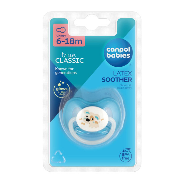 Фото - Кругла пустушка Canpol babies 6-18 м-ців Bunny & Company синя (23/278_blu_new)