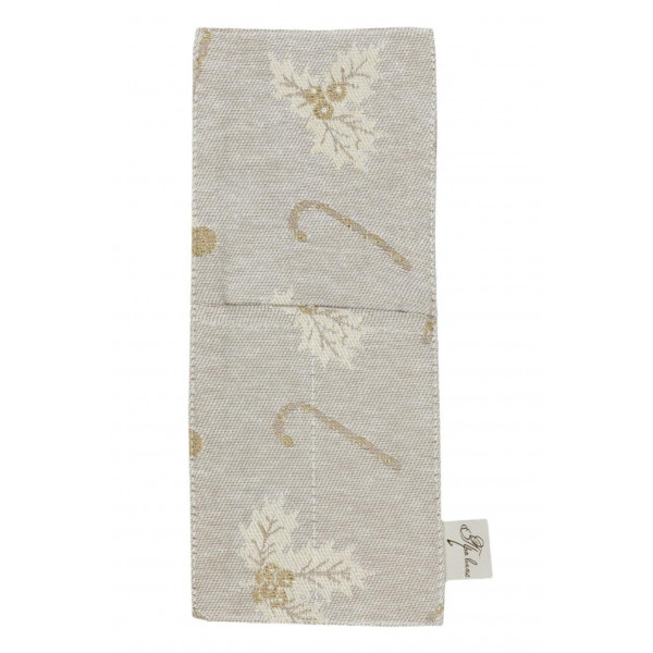 Фото - Чохол для столових приборів Прованс набір новорічних Шапочки на бежевому 24х10 см (038509)