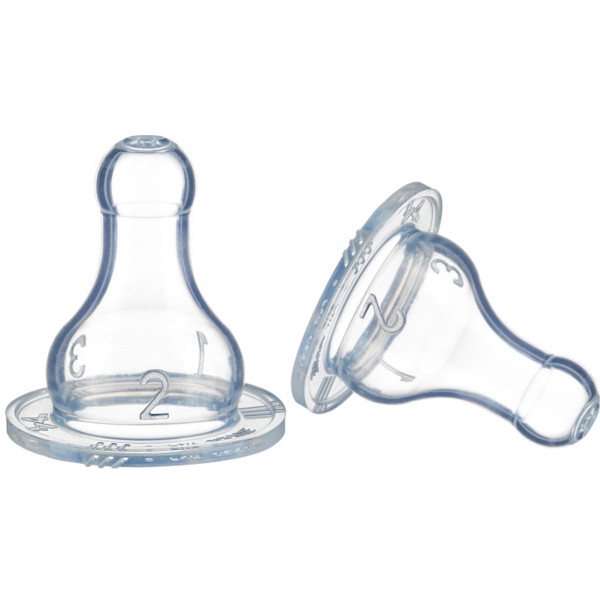 Фото - Великий потік соска дитяча силіконова Bebe Confort 2 шт. розмір S3