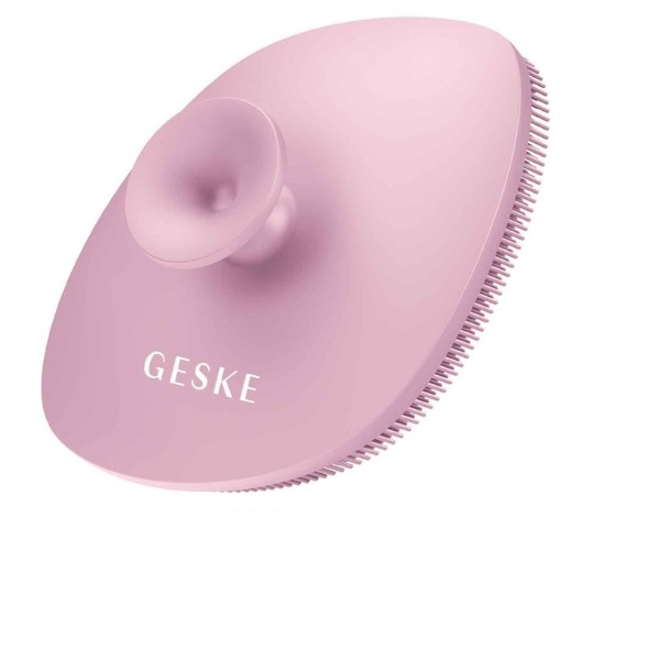 Фото - Щітка для чищення обличчя GESKE Facial Brush 4 в 1 рожевий з тримачем (GK000038PK01)