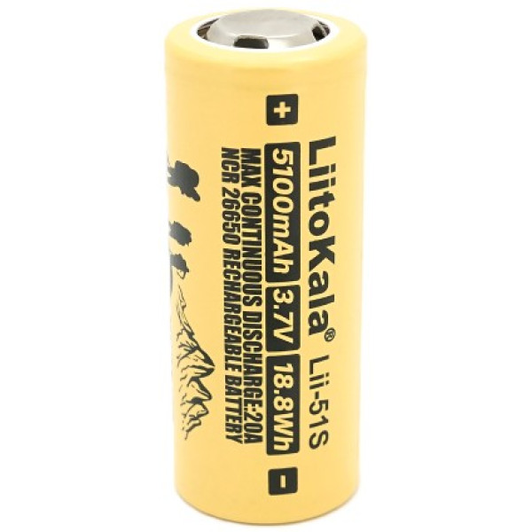 Фото - Аккумулятор тип 26650 LiitoKala Lii-50A 5000mah (Lii-51S-JT)
