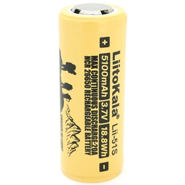 Фото - Аккумулятор тип 26650 LiitoKala Lii-50A 5000mah (Lii-51S-PSB)