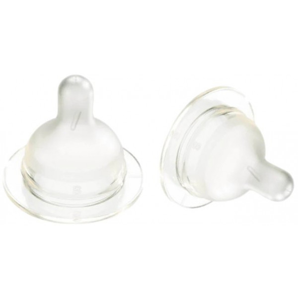 Фото - Малий потік соска дитяча силіконова Difrax S-bottle Wide 2 шт. (675)