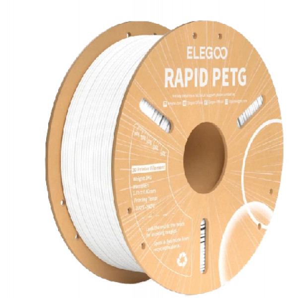 Фото - Нитка для PETG-картриджа Elegoo 1.75 мм 1 кг White (50.203.0217)