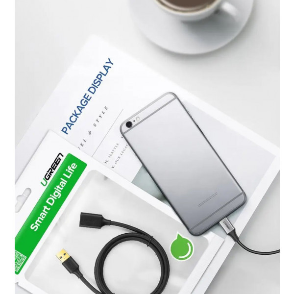Фото - Кабель USB Type-A - USB Type-A UGREEN US129 USB AM-AF USB3.0 3m (30127)