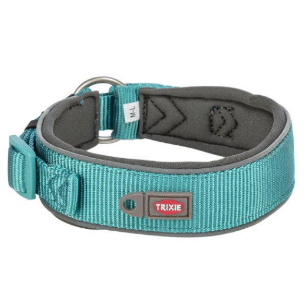 Фото - Ошейник для собак Trixie Premium экстраширокий L–XL 53–62 см 50 мм аква-графит (4053032677647)