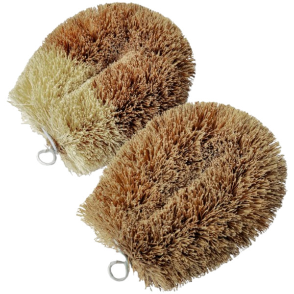 Фото - Щітка для миття посуду Добра господарочка з кокосового волокна універсальний 2 шт. (4820086523547)