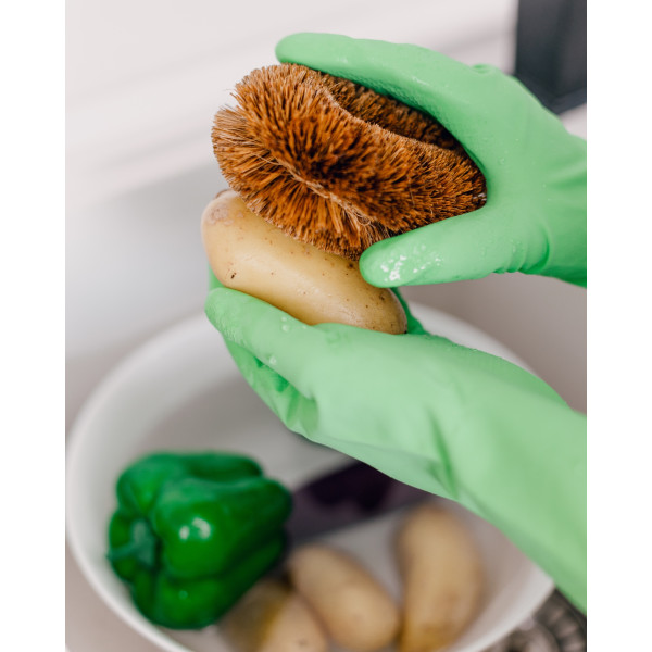 Фото - Щітка для миття посуду Добра господарочка з кокосового волокна універсальний 2 шт. (4820086523547)
