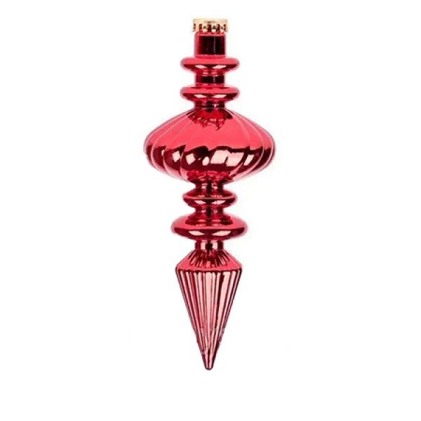 Фото - Ялинкова іграшка Novogod'ko Бурулька 23 cм червона глянець (974090)