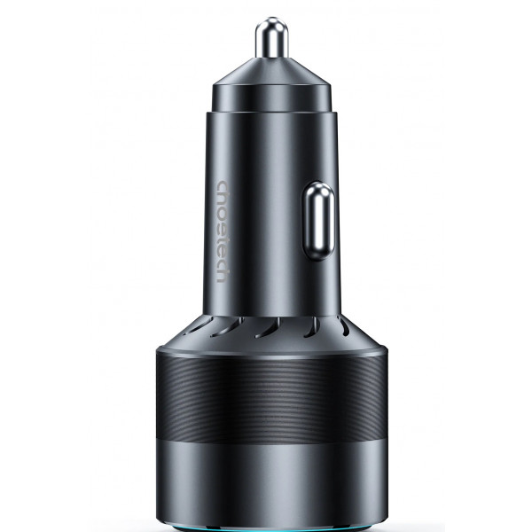 Фото - Автомобільний зарядний пристрій Choetech 1USB Type C 63W 1USB 18W PD3.0 QC3.0 Black (TC0010)