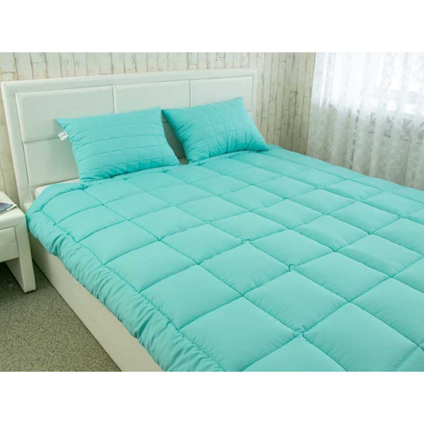 Фото - Набір ковдра євро + 2 подушки Руно 200х220 + 50х70 (925.52_Mint)