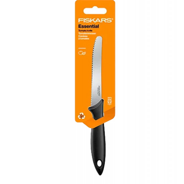 Фото - Ніж для томатів Fiskars Essential 11,5 см (1065569)