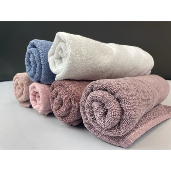 Фото - Рушник для рук GM Textile Міладо шоколадний махровий велюр 40х70