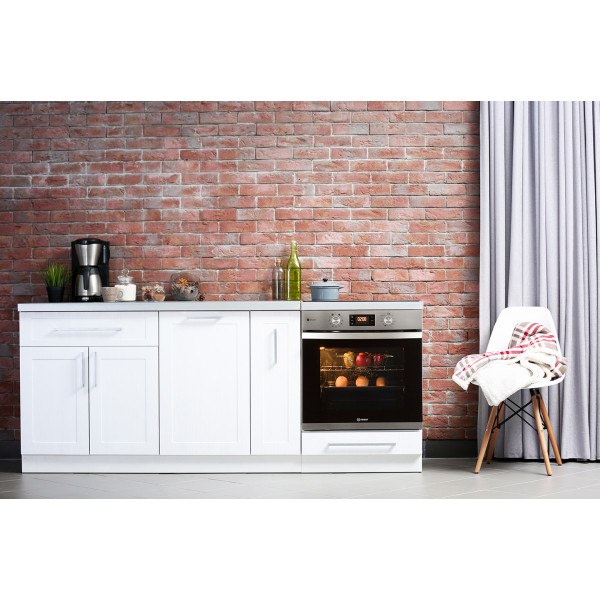 Фото - Духова шафа + варильна поверхня газова Indesit IFWS 3841 JH IX + THP 641 IX/I