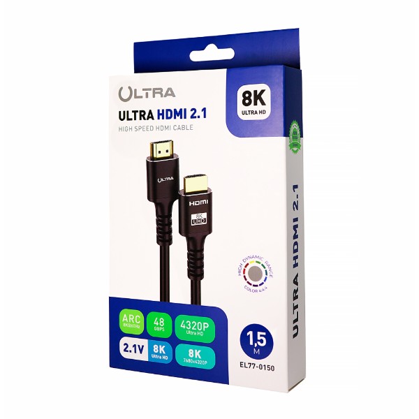 Фото - Кабель HDMI Ultra HDMI V2.1 3m (EL77-0300)