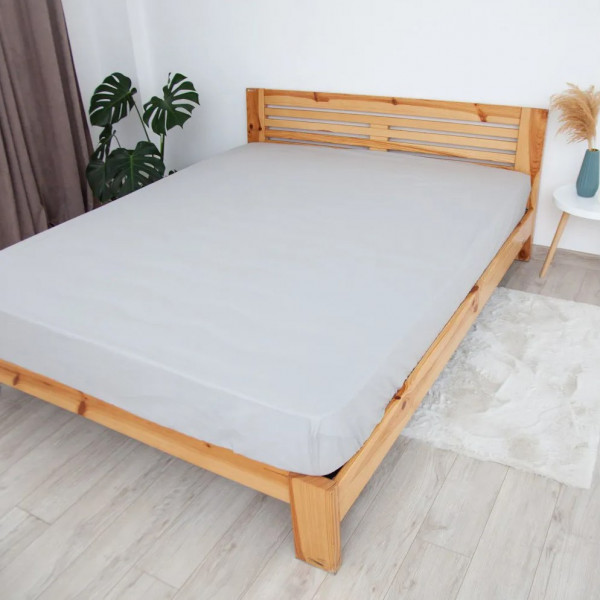 Фото - Простирадло односпальне ТЕП НАТХНЕННЯ з резинкою 90х200 см Сірий (2-04020_30355)