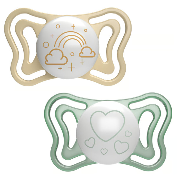 Фото - Ортодонтическая пустышка Chicco Physio Light 2-6 месяцев 2 шт. (71037.41)