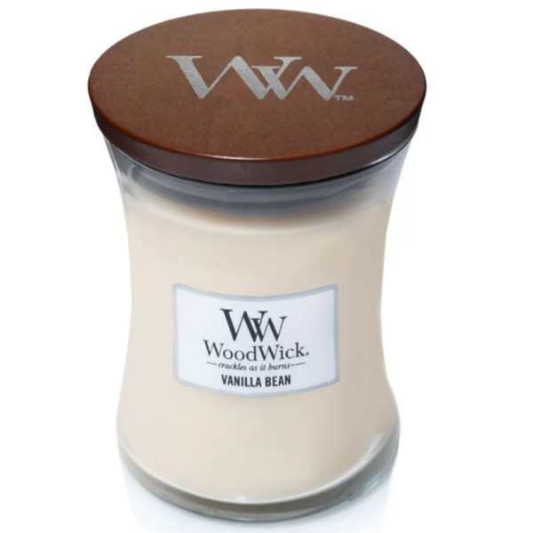 Фото - Свеча стекло Woodwick Medium Vanilla Bean (Ванильные бобы) 275г (92112E) Фото - Свеча стекло Woodwick Medium Vanilla Bean (Ванильные бобы) 275г (92112E)