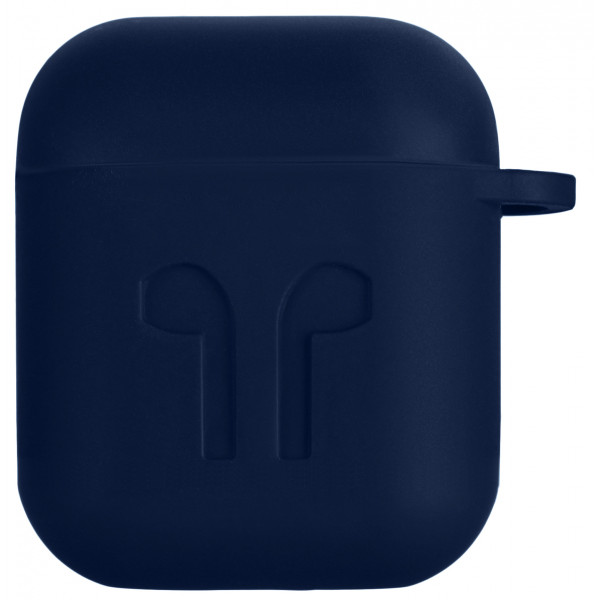 Фото - Чехол для наушников 2E for Apple AirPods Pure Color Silicone Imprint 1.5mm Navy (2E-AIR-PODS-IBSI-1.5-NV)