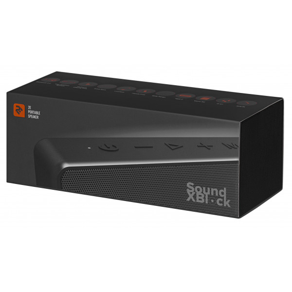 Фото - Портативна акустика 2E SoundXBlock Black (2E-BSSXBWBK)