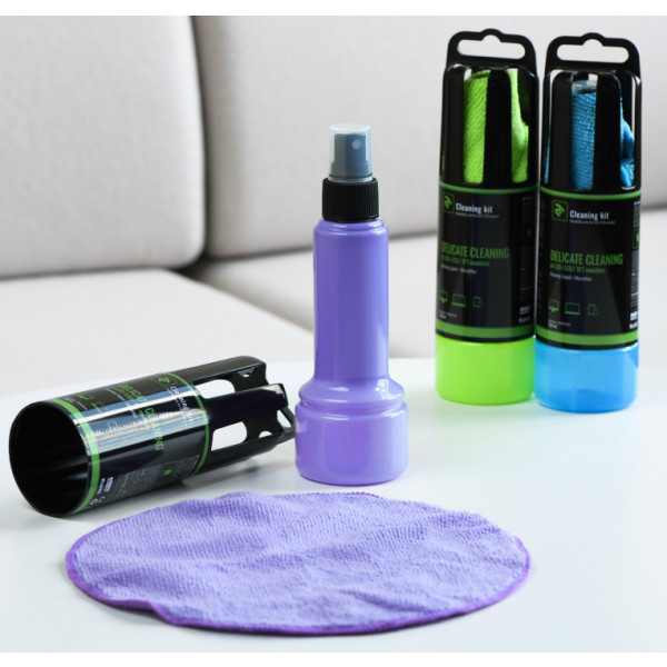 Фото - Набір для чищення екранів 2E 150ml Liquid for LED/LCD + серветка Violet (2E-SK150VT)