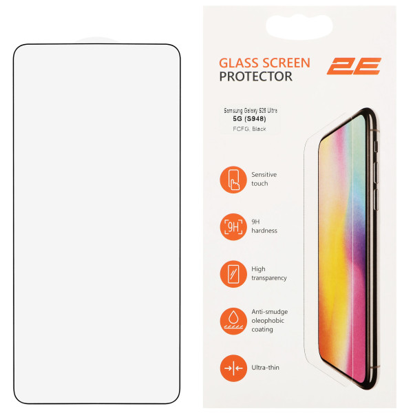 Фото - Захисне скло для смартфону 2E for Samsung Galaxy S26 Ultra 5G (S948), 2.5D FCFG (2E-G-S26U-SMFCFG-BB)