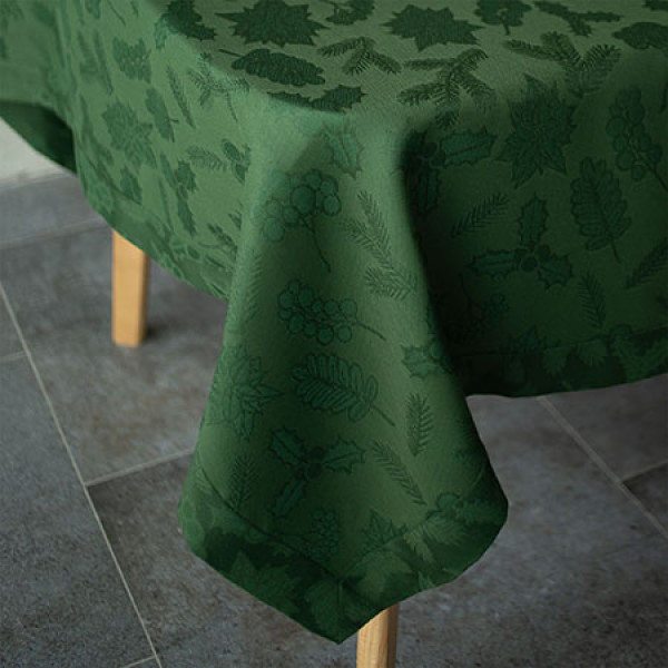 Фото - Скатерть прямоугольная Едельвіка Рождество зеленая 300х150 (342-24/00)