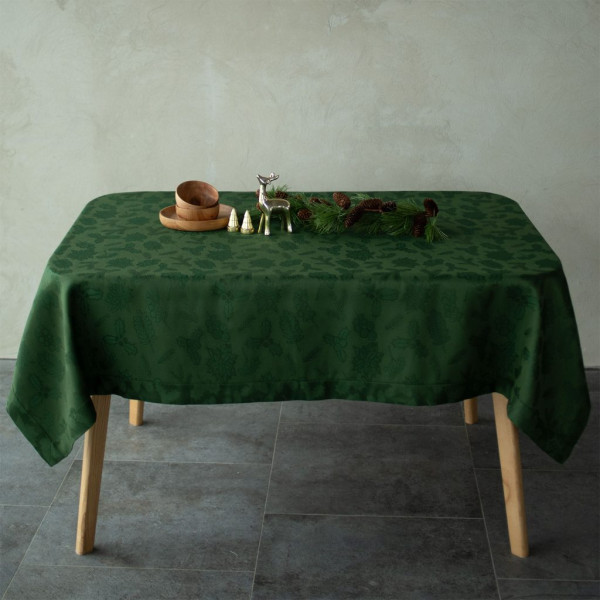 Фото - Скатерть прямоугольная Едельвіка Рождество зеленая 300х150 (342-24/00)