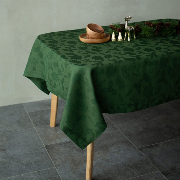 Фото - Скатерть прямоугольная Едельвіка Рождество зеленая 300х150 (342-24/00)