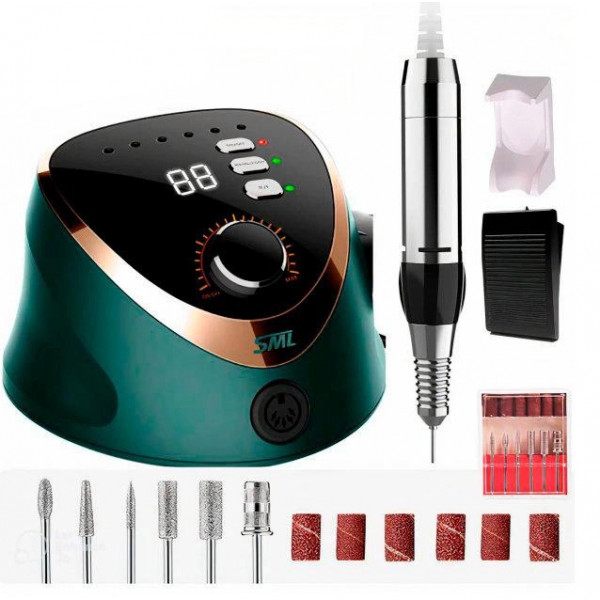 Фото - Манікюрний набір апаратний SML Nail Sander M12 Green