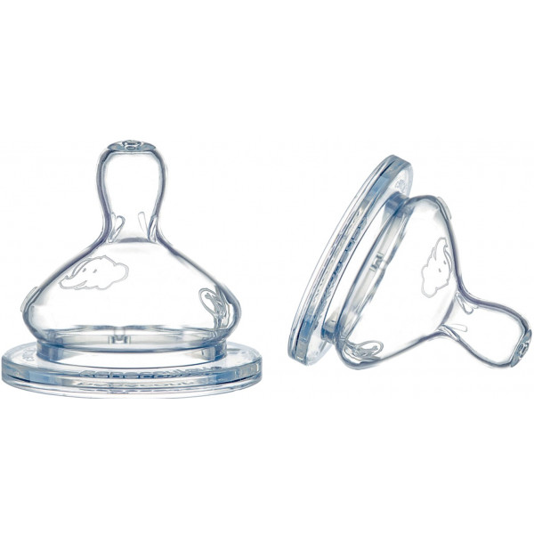 Фото - Великий потік соска дитяча силіконова Bebe Confort Emotion 2 шт. розмір S3