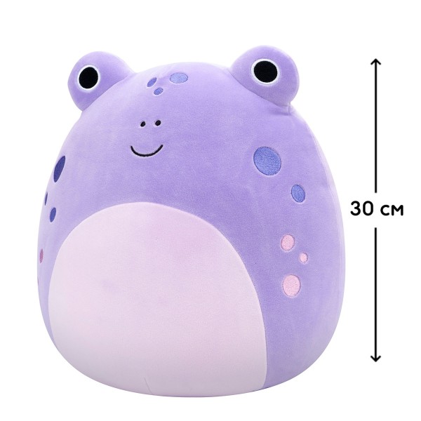 Фото - Мягкая игрушка животное SQUISHMALLOWS ЖАБКА НАОМИ 30 см (SQCR06625)