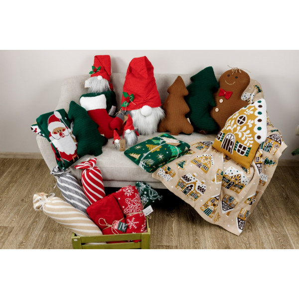 Фото - Подушка декоративна Прованс Ялинка зелена 38 см (033050)