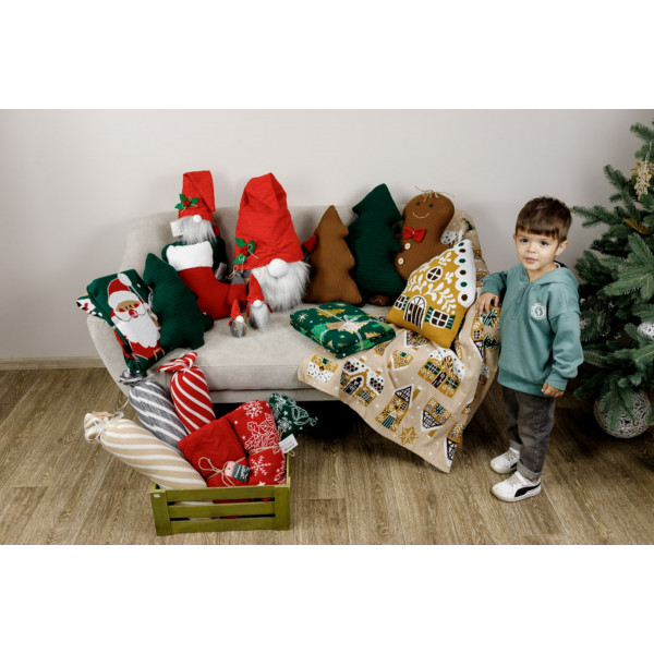 Фото - Подушка декоративна Прованс Ялинка зелена 38 см (033050)