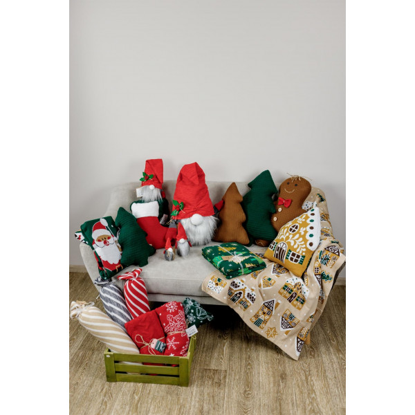 Фото - Подушка декоративна Прованс Ялинка зелена 38 см (033050)