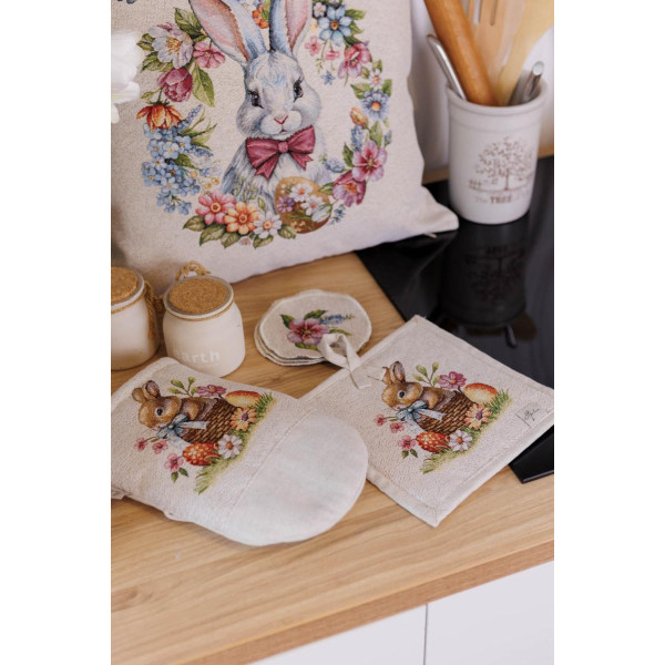 Фото - Прихватка-рукавиця Прованс Великодня Суцвіття 32х16 см (044162)