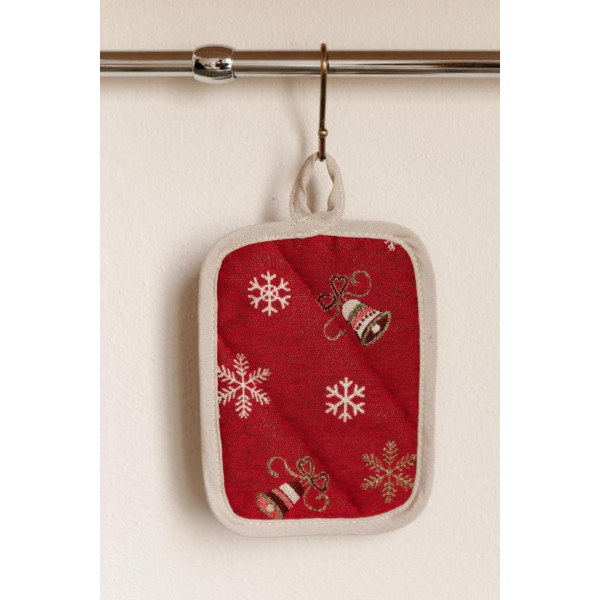 Фото - Набор прихваток Прованс Колокольчики на красном 32х20 см (038517)