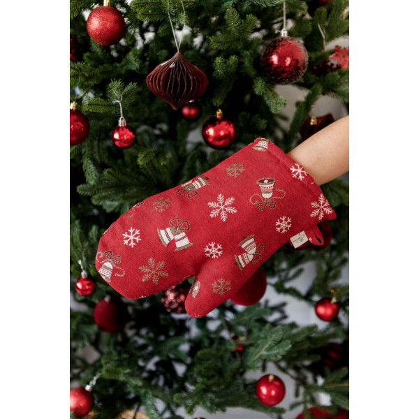 Фото - Набор прихваток Прованс Колокольчики на красном 32х20 см (038517)